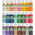 2 oz Multi-color Satin Acrylic Craft Paint (24 Pieces) U55502