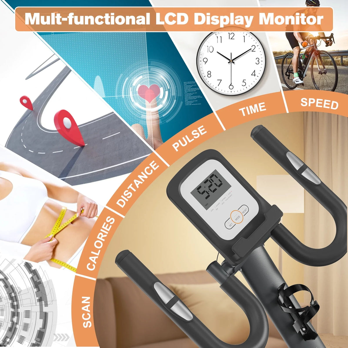Folding Exercise Bike Q382351