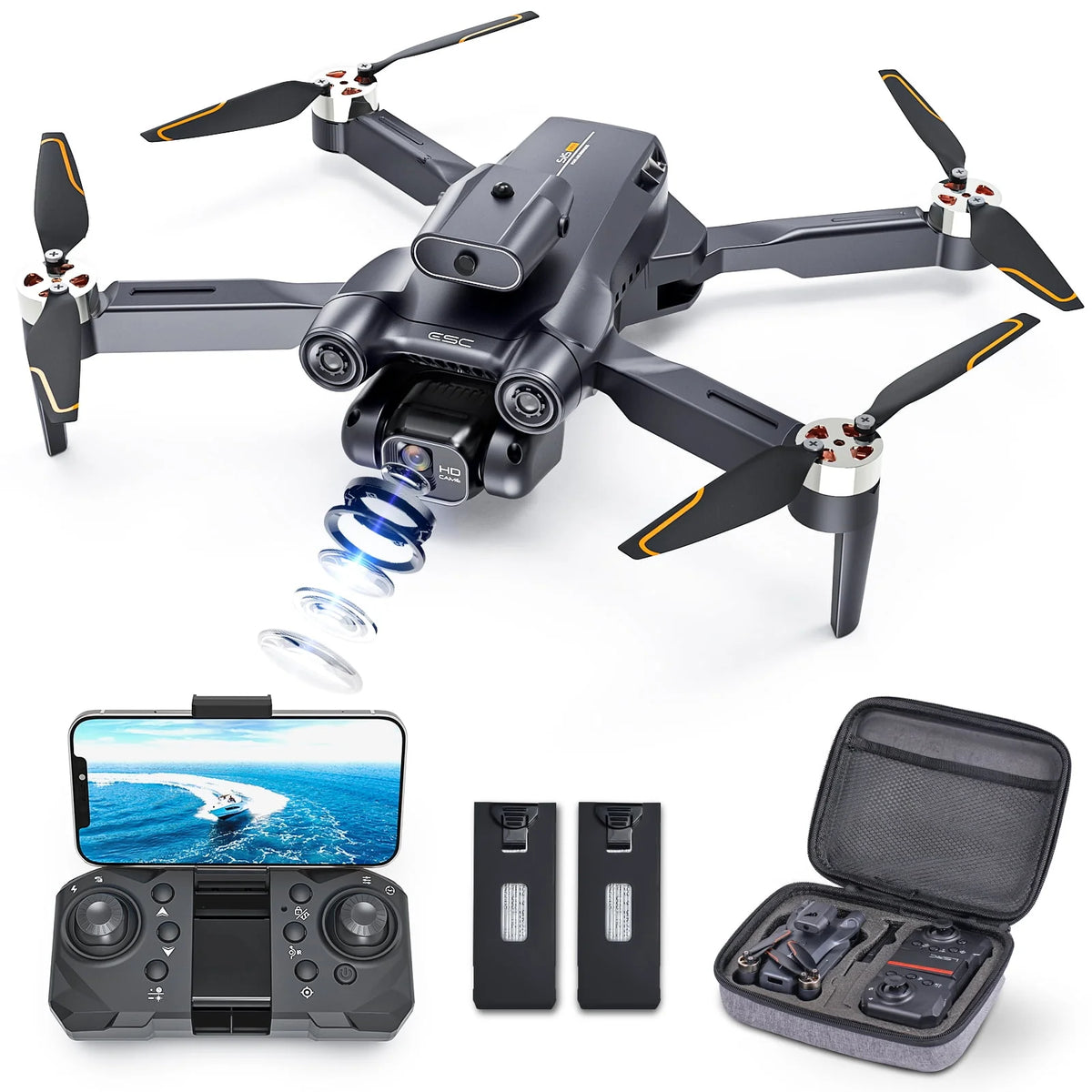 4K Camera Drone with Brushless Motor and Carrying Case G142