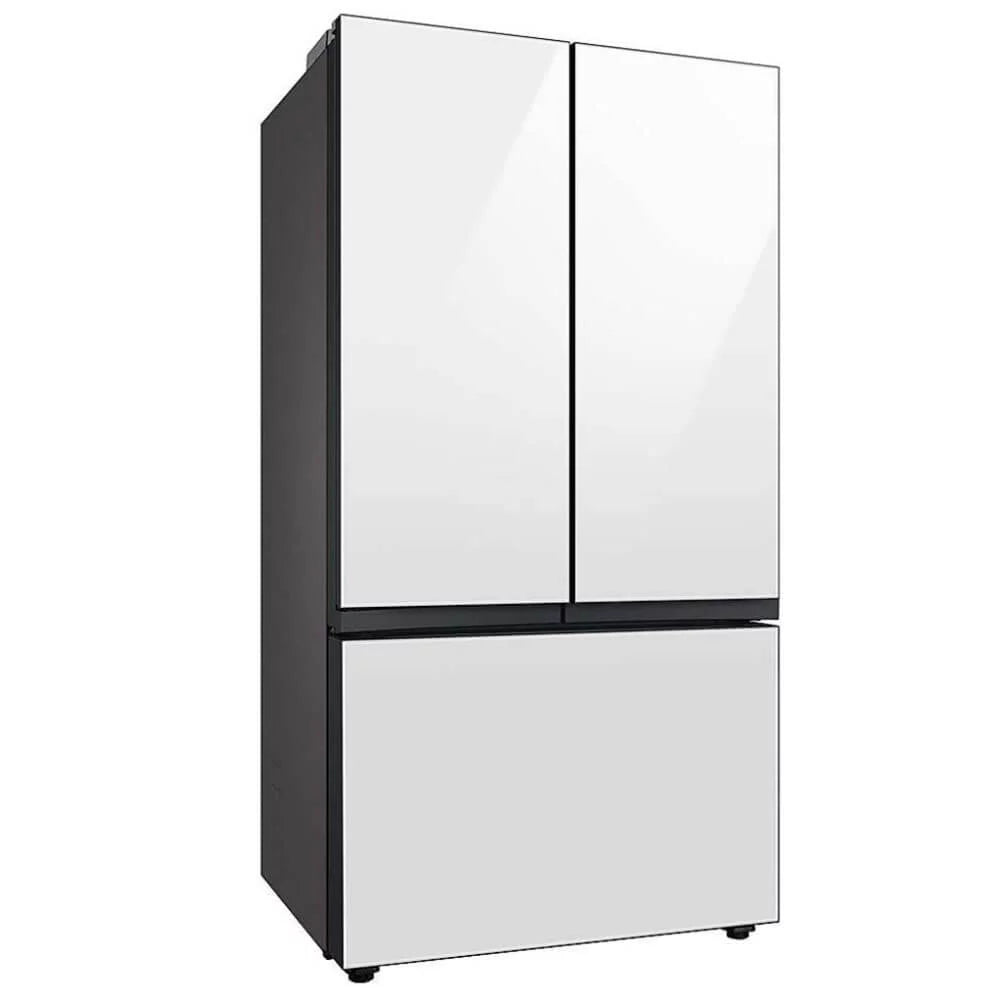 24 Cu. Ft. White Glass 3-Door French Door Counter Depth Refrigerator O7913