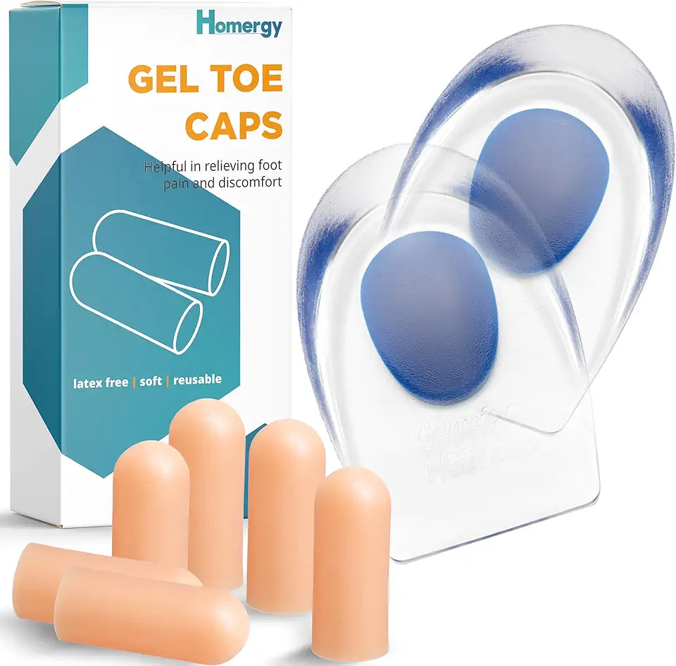 Gel Silicone Heel Cups/Pads, 2 Pack, Size M U319
