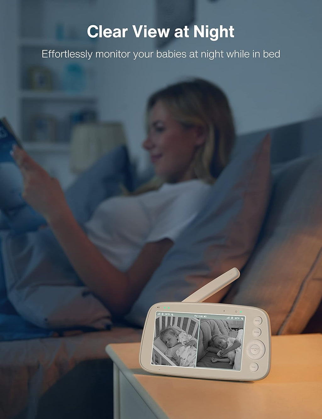 720P Video Baby Monitor with 2 Cameras G72994