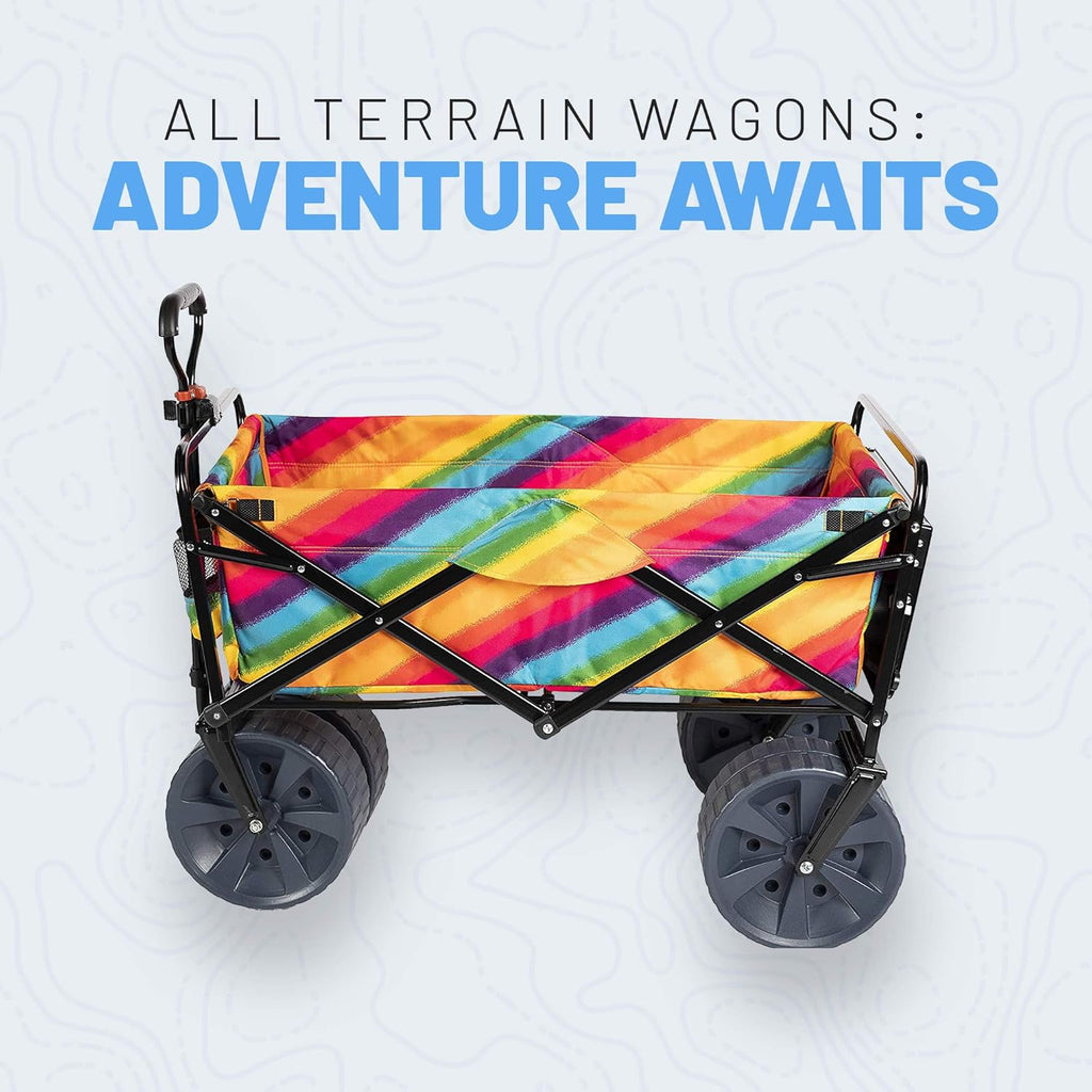 Collapsible Outdoor Folding Wagon with Side Table R310