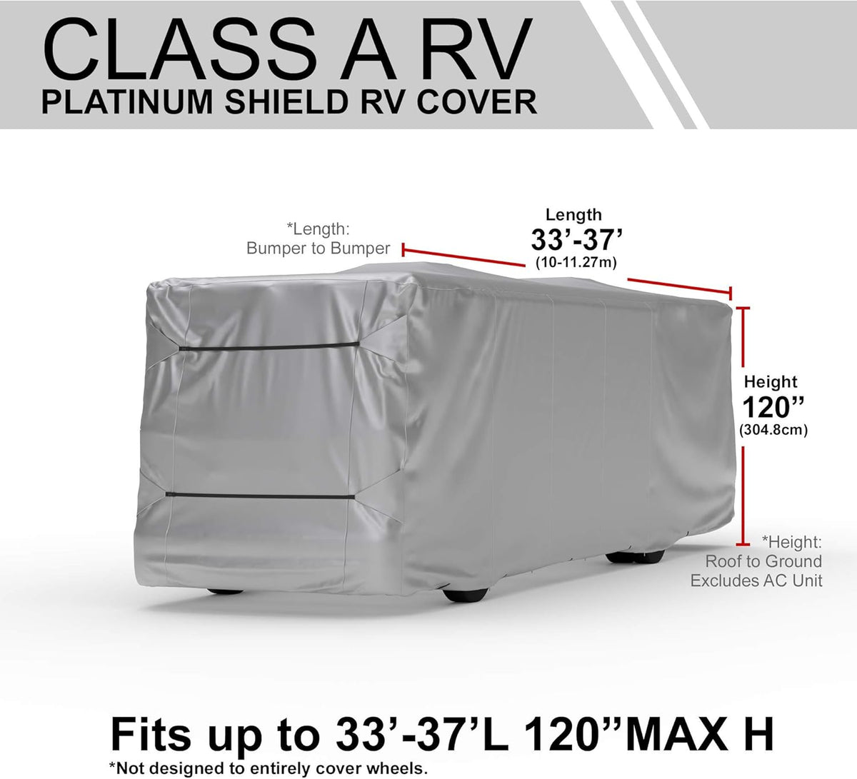 Weatherproof RV Cover for 30' - 33' Class A RV R17190