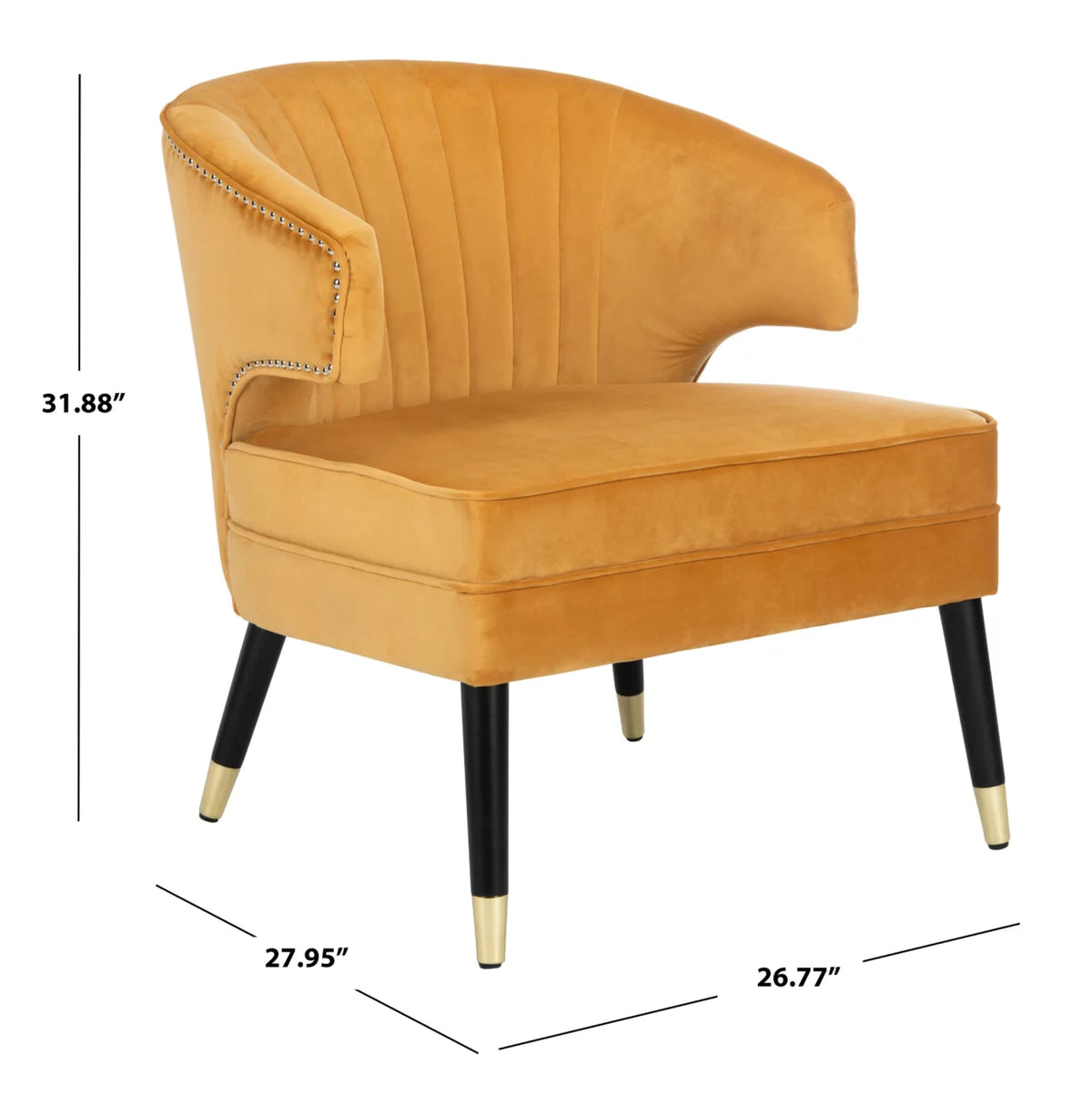 Mid-Century Retro Wingback Accent Chair N764057