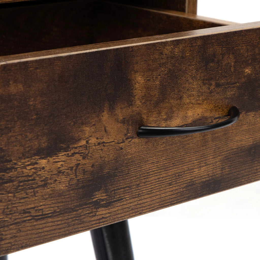 Wood Nightstands with Drawers Set of 2 U199461
