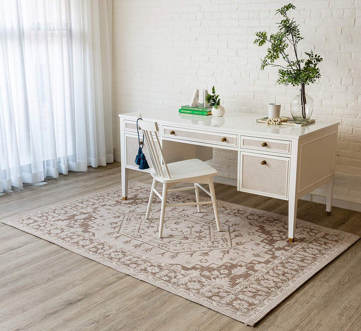 Beige Runner Area Rug S303
