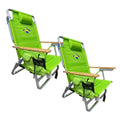 Green Beach Chair 2 Pack J5513