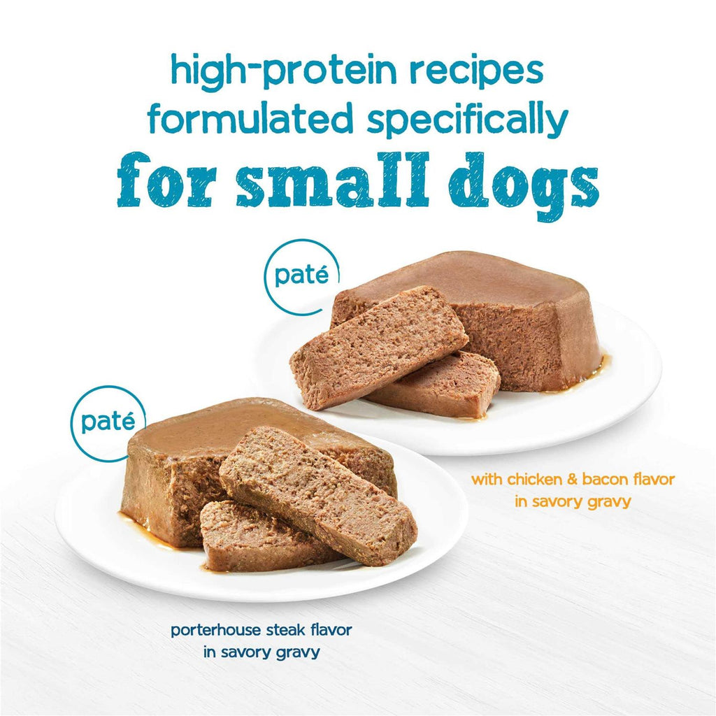 Steak & Chicken Pate Wet Small Dog Food Trays K330566
