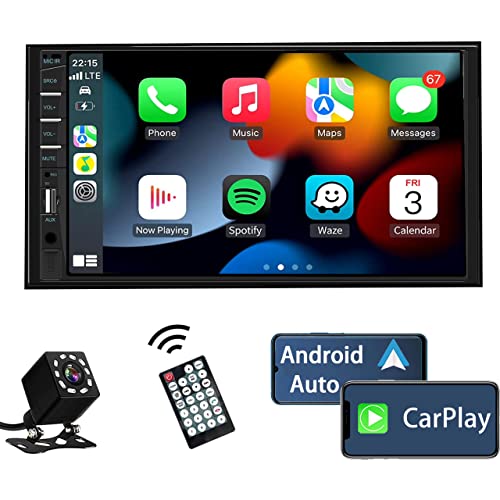 Double Din 7 inch Touchscreen Car Stereo with Backup Camera H1279