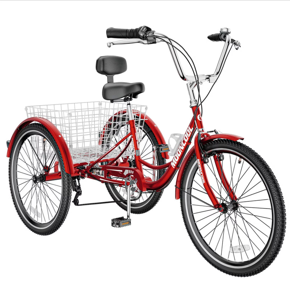 Adult Tricycles 3 Wheel 7 Speed Trikes with Basket A5047