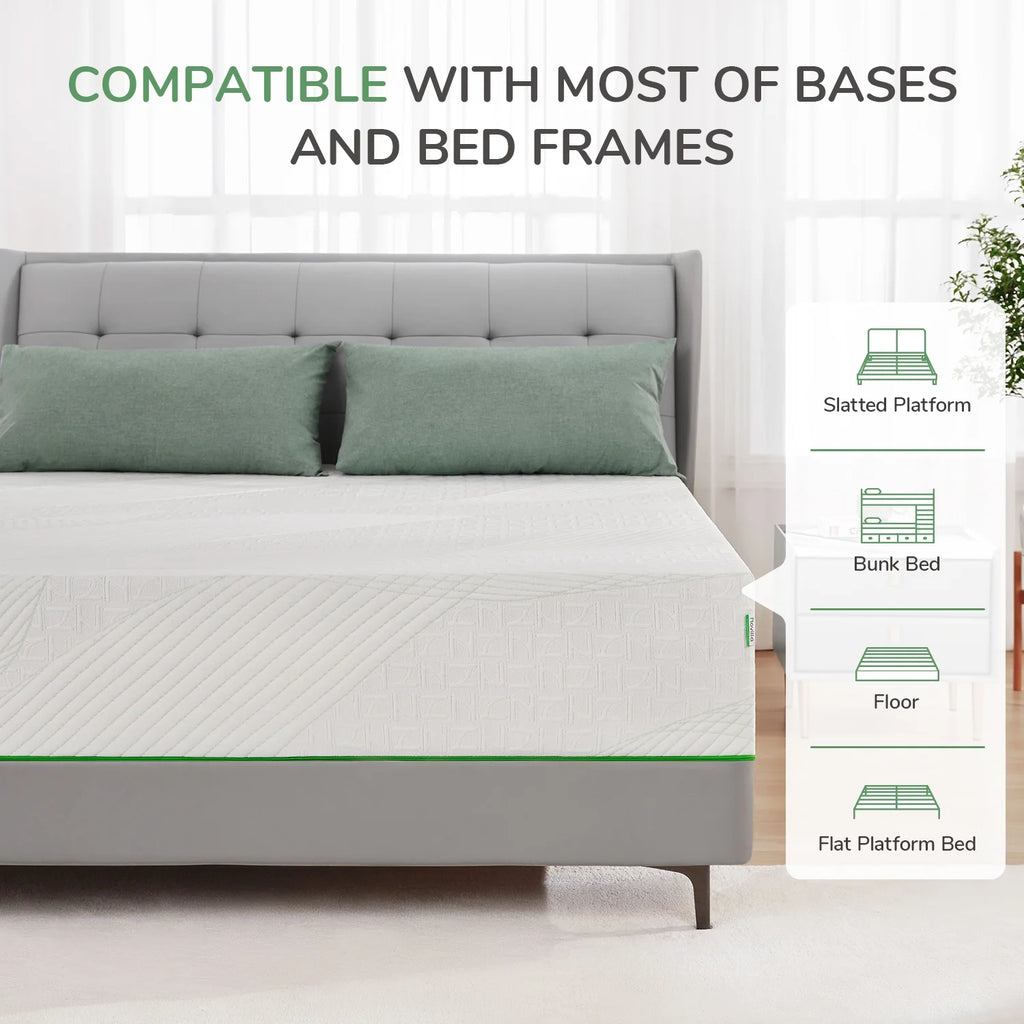 10 inch Gel Memory Foam Mattress Queen Size I700