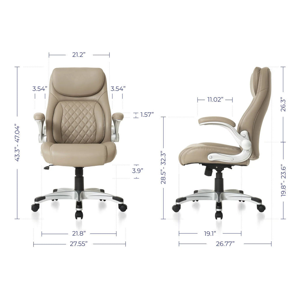 Ergonomic PU Leather Office Chair W216387