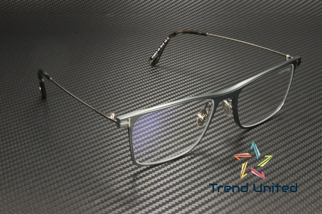 Matte Gray Blue Block Eyeglasses C874944