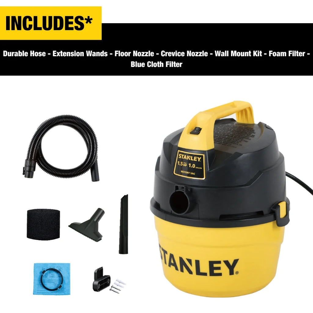 1.5 Peak HP 1 Gallon Portable Wet Dry Vac I28237