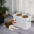 Raised Pet Feeding Station with 2 Stainless Steel Bowls K270