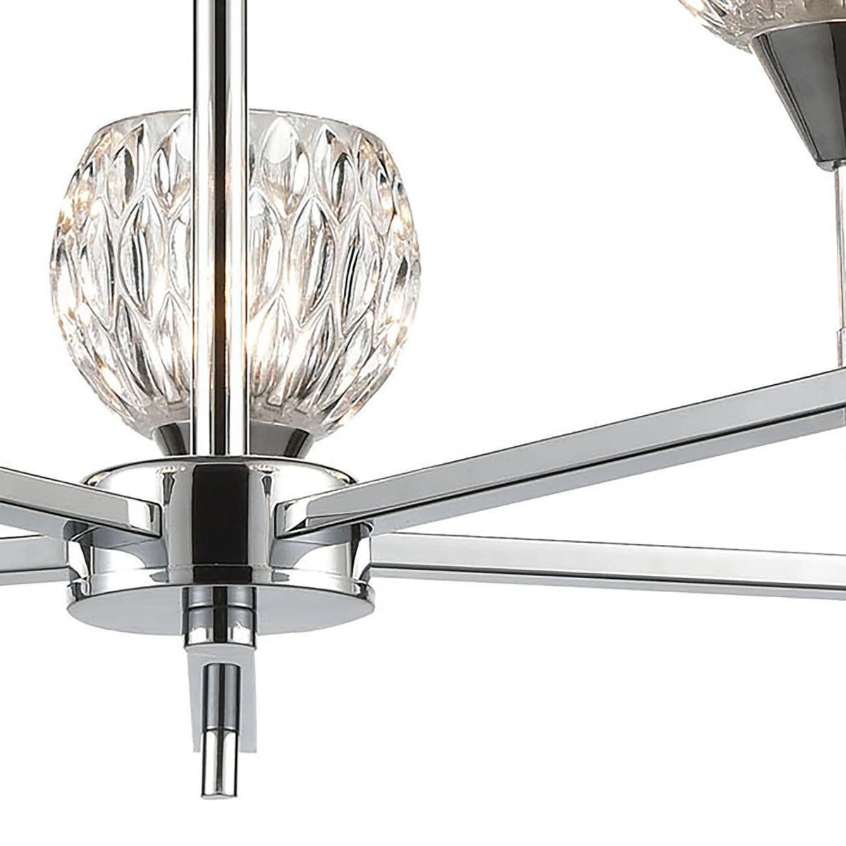 24-Inch Wide Polished Chrome Chandelier D751338