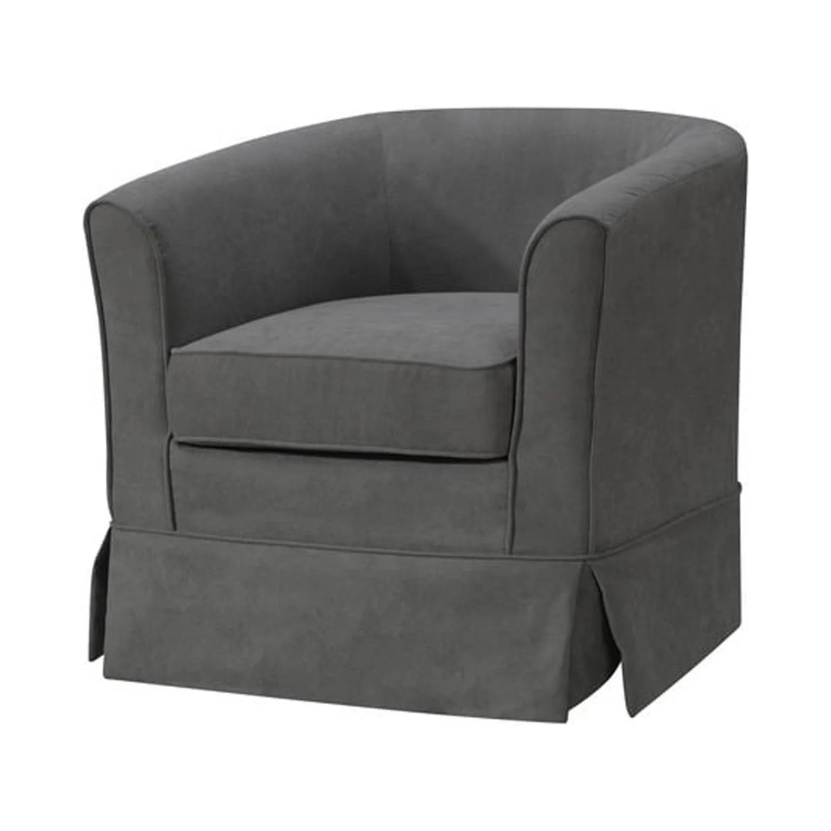 Woven Fabric Swivel Barrel Chair U118