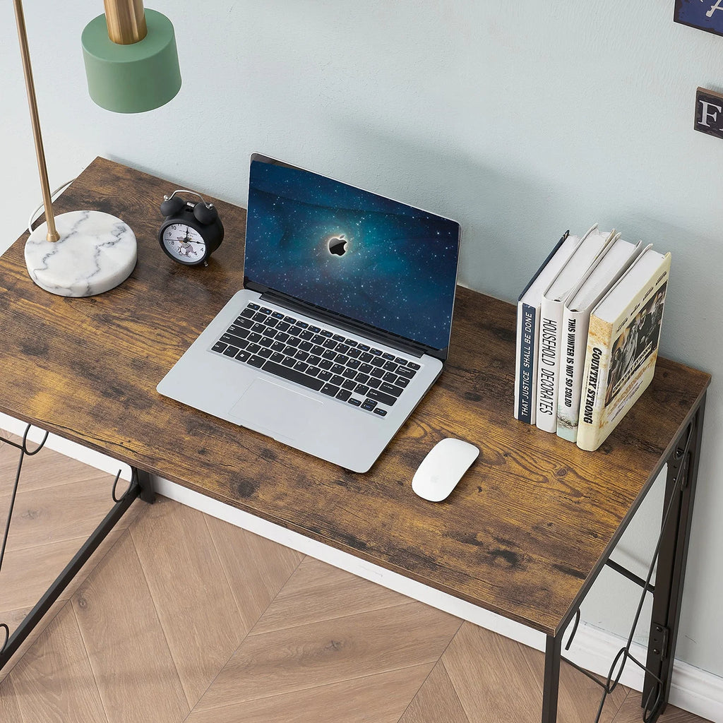 39'' Antique Brown Folding Computer Desk Y221717