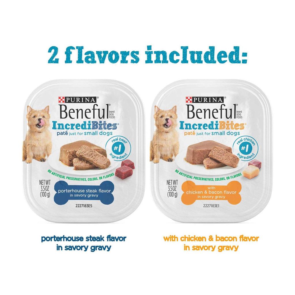 Steak & Chicken Pate Wet Small Dog Food Trays K330566