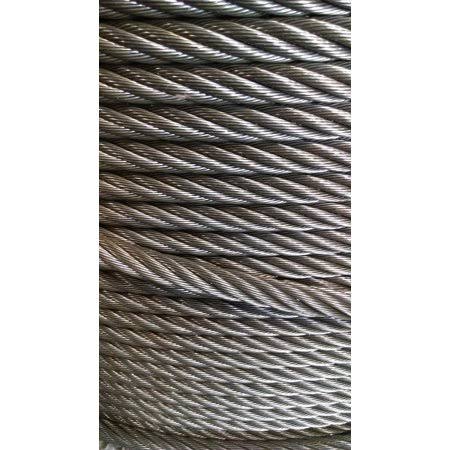 1/2 inch Bright Wire Rope Steel Cable 150 Feet A738999