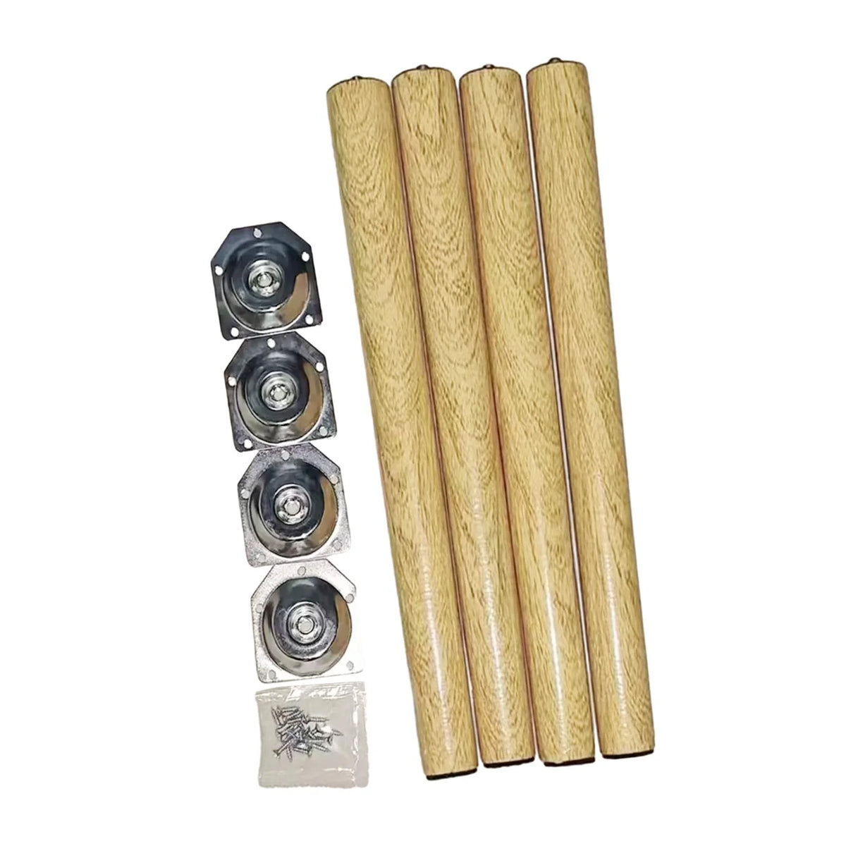Wooden Furniture Legs 4 Pieces 30cm W431726