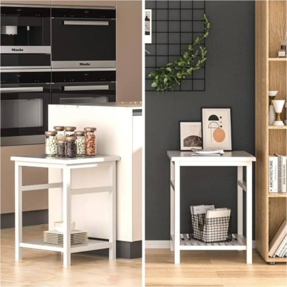 White Bamboo Nightstand J29886