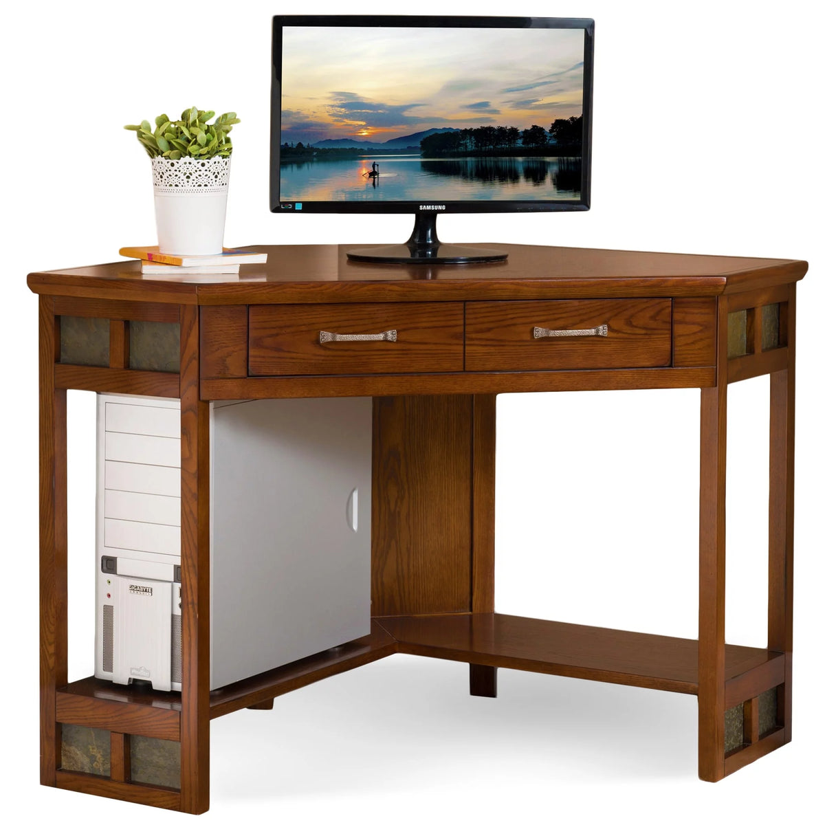 Oak Corner Writing Desk C966315