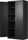 Metal Locking Storage Cabinet with 4 Adjustable Shelves Q577305