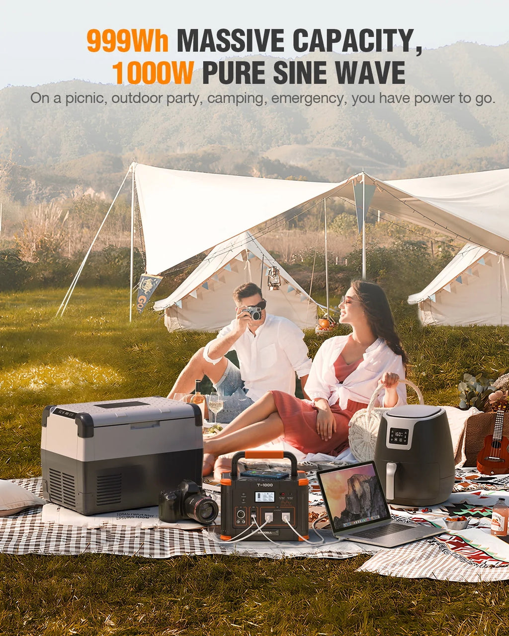 1000W 999Wh Portable Power Station K7178