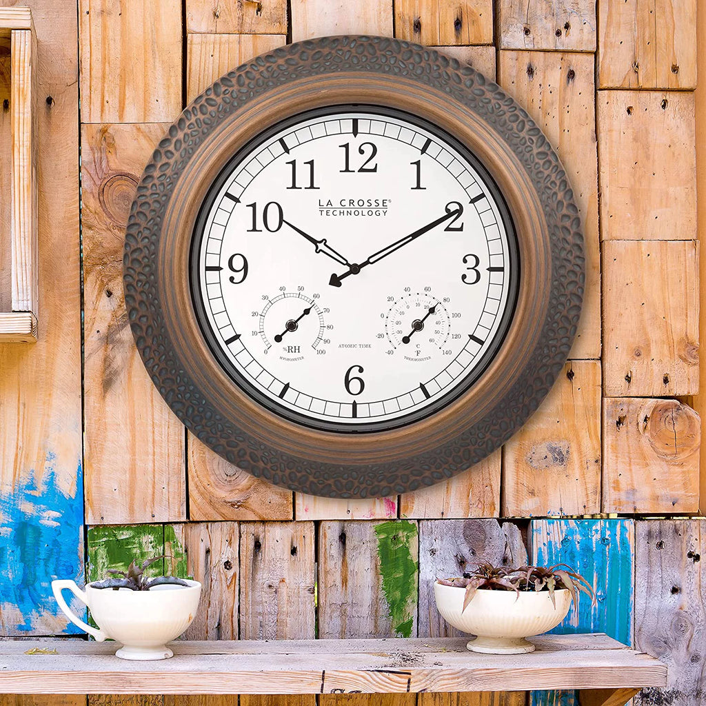 Bronze Indoor/Outdoor Analog Wall Clock I22710