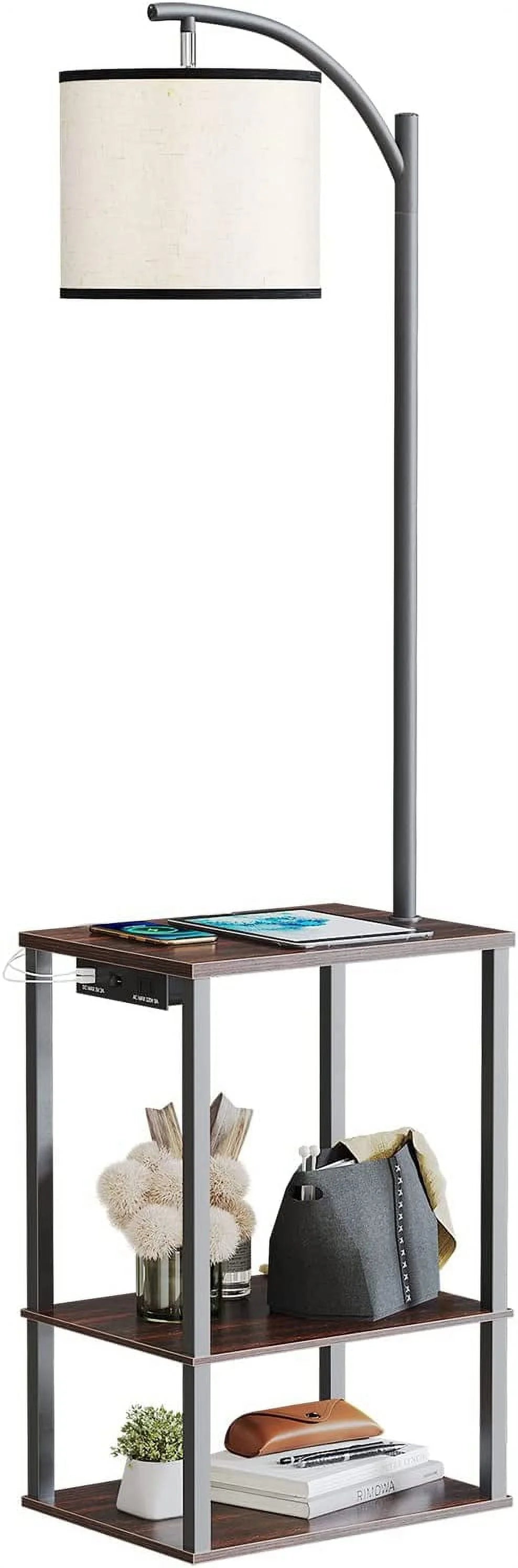 Floor Lamp with Table and USB Port W2688