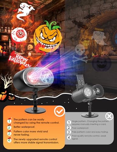 12-in-1 Outdoor Waterproof Holiday Projector Lights L1289