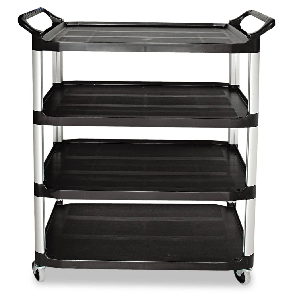 Black 4-Shelf Utility Cart O870672