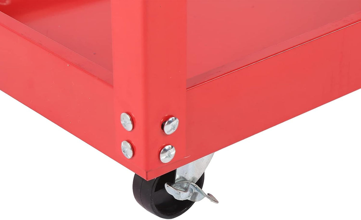Utility Cart 2-Tray Rolling Storage Trolley X17657