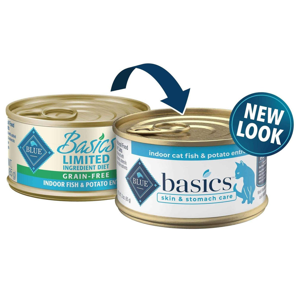 Grain Free Fish and Potato Entree Canned Cat Food 3-oz J394