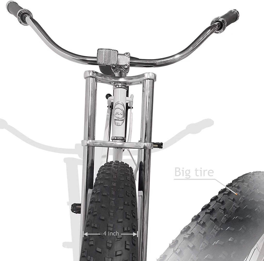 26 Single Speed Fat Tire Beach Cruiser Bike T402576