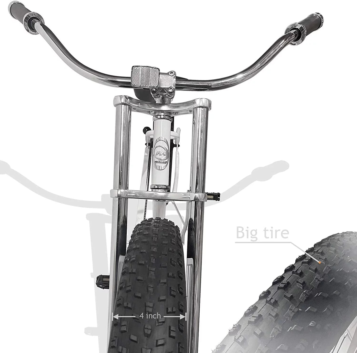 26 Single Speed Fat Tire Beach Cruiser Bike T402576