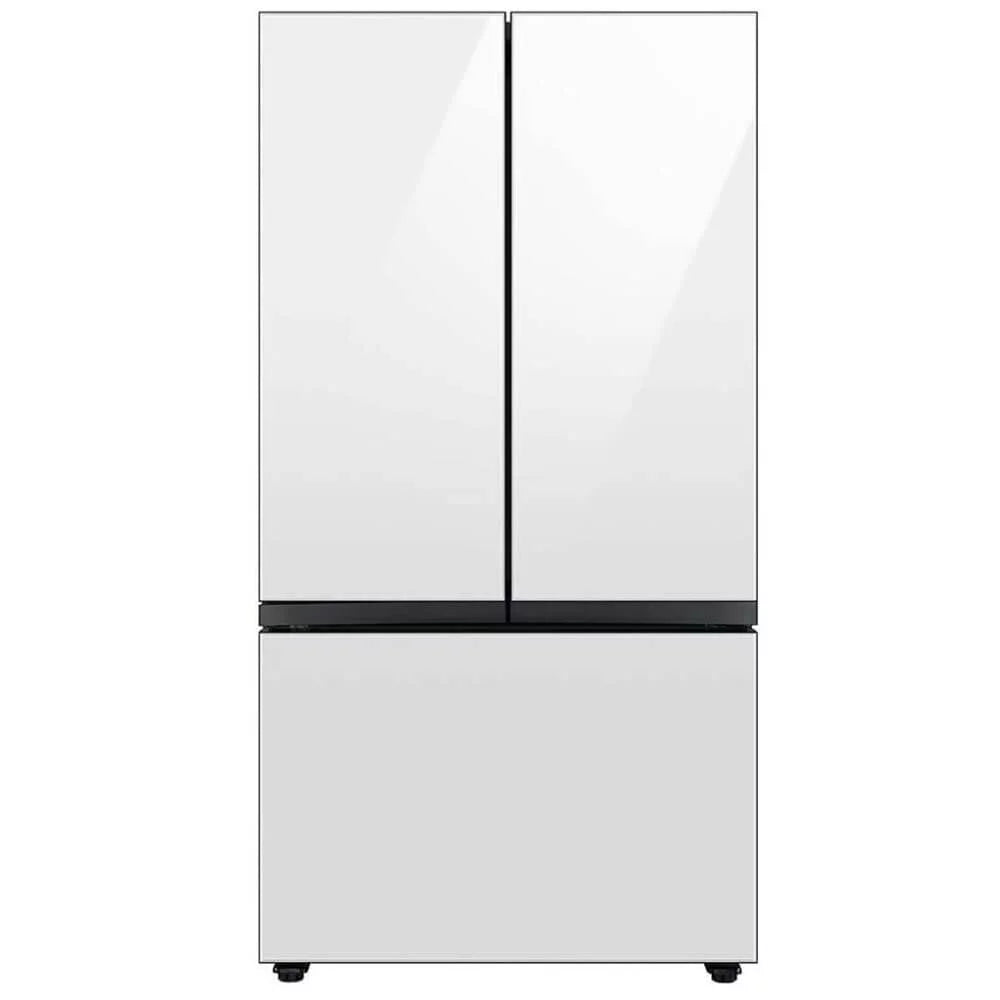 24 Cu. Ft. White Glass 3-Door French Door Counter Depth Refrigerator O7913