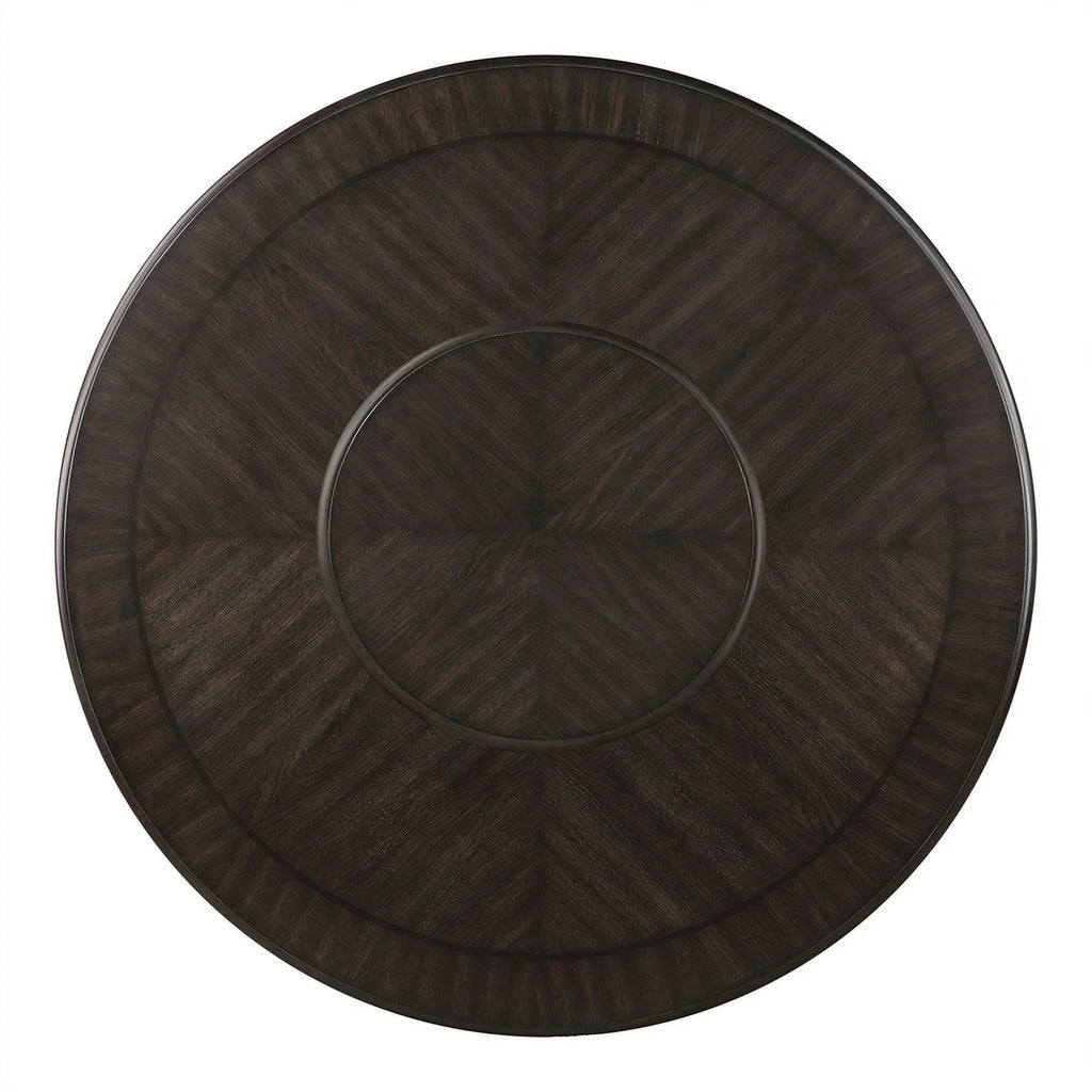 Round Wood Dining Table with Bottom Shelf O3140