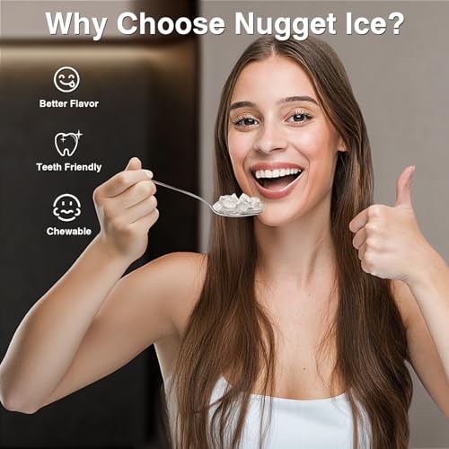 Countertop Nugget Ice Maker with Chewable Pellet Ice U66461