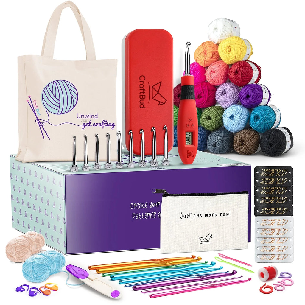 Mini Crochet Set Kit With Yarn And Crochet Hook Set 68pc E53824