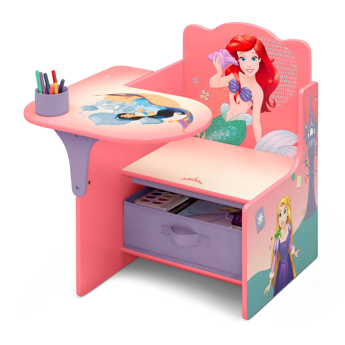 Princess Chair Desk with Storage Bin W91811