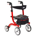 Red Rollator Rolling Walker P5959