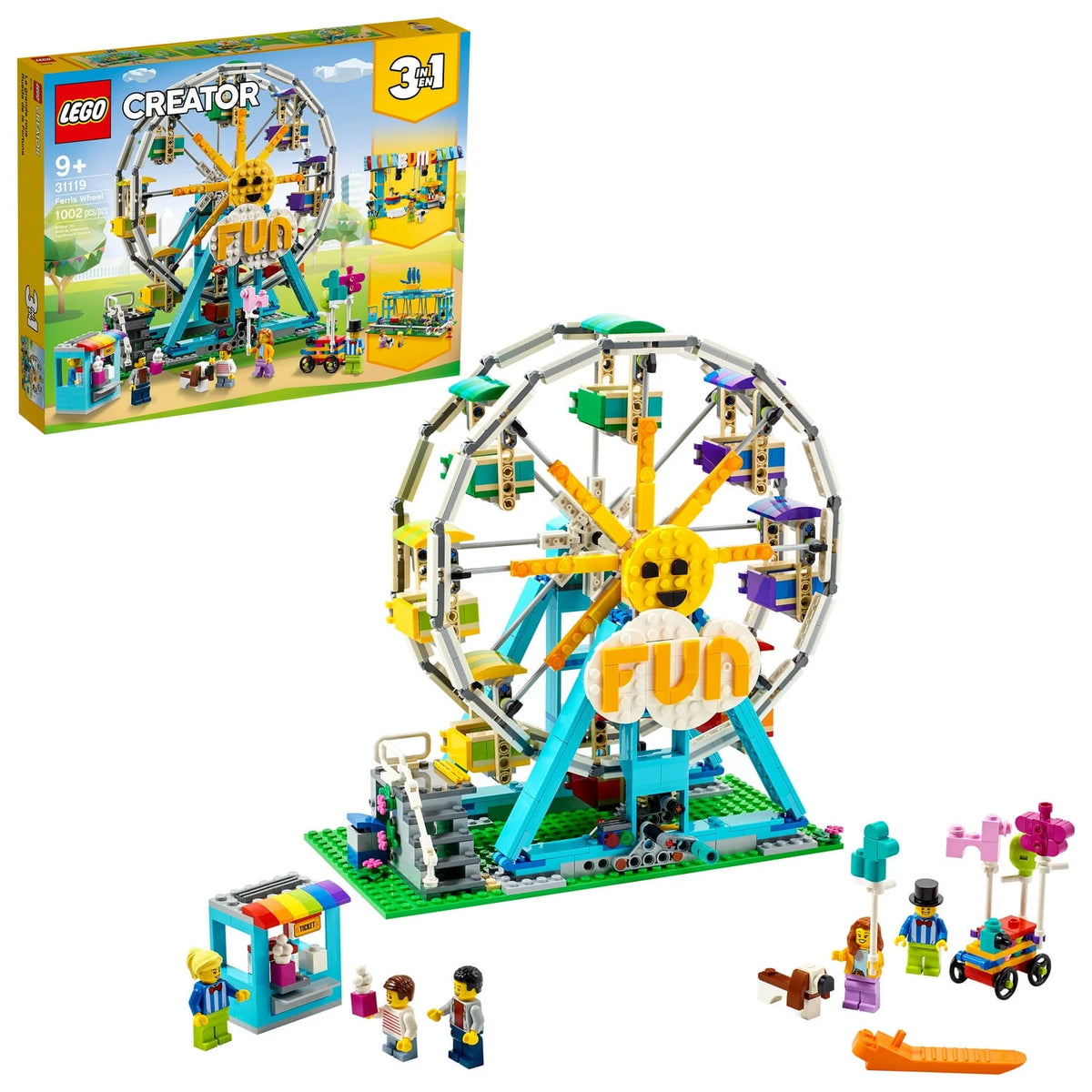 Building Toy with 5 Minifigures 1,002 Pieces Y740243