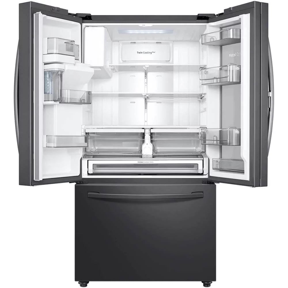 28 Cu. Ft. 3-Door French Door Refrigerator Black Stainless C914