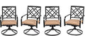 4 Piece Metal Swivel Cushioned Outdoor Dining Set E8000