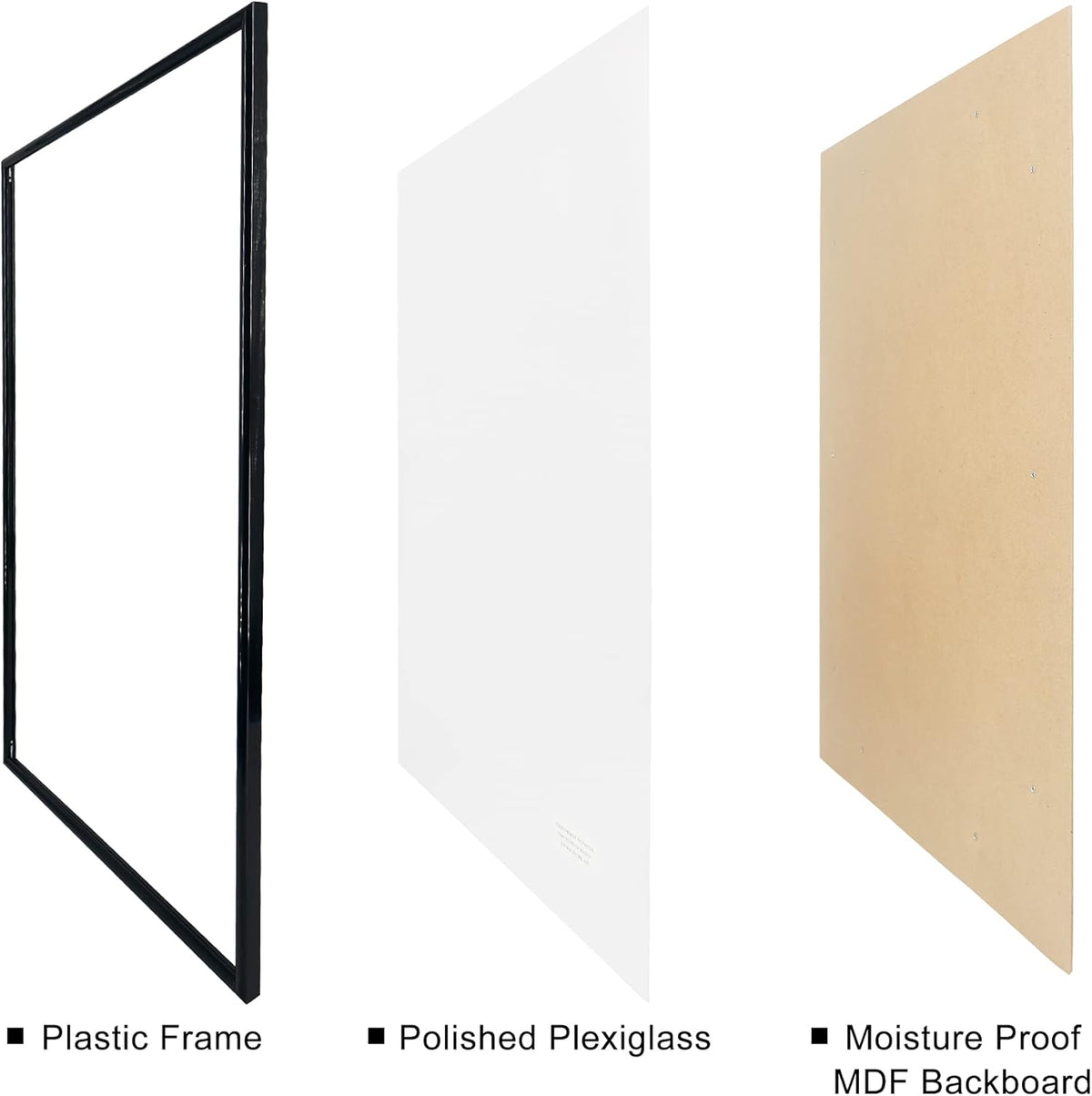 24x36 Poster Frame with UV Protection Acrylic, 4 Pack Q53428