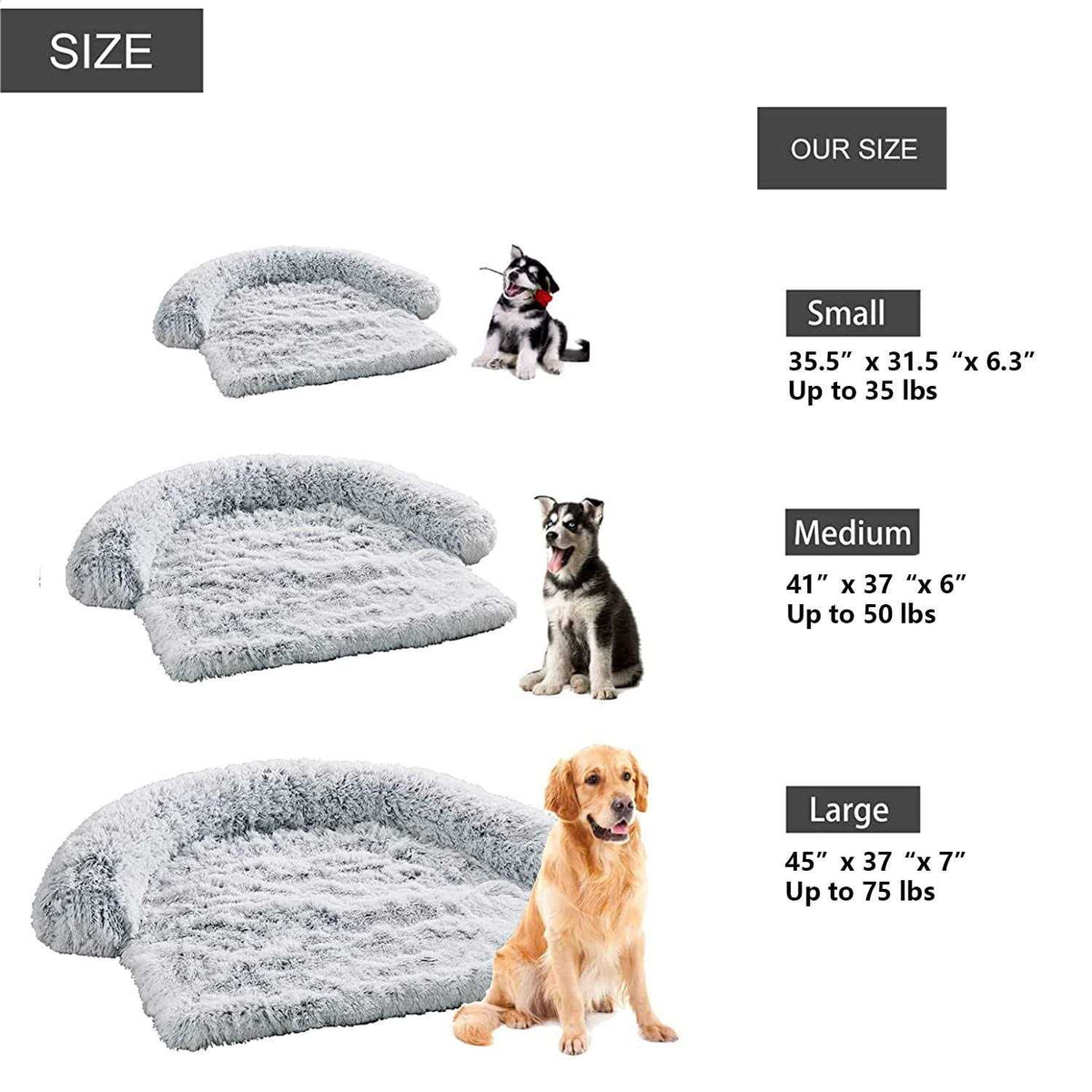 Waterproof Plush Dog Bed H27475