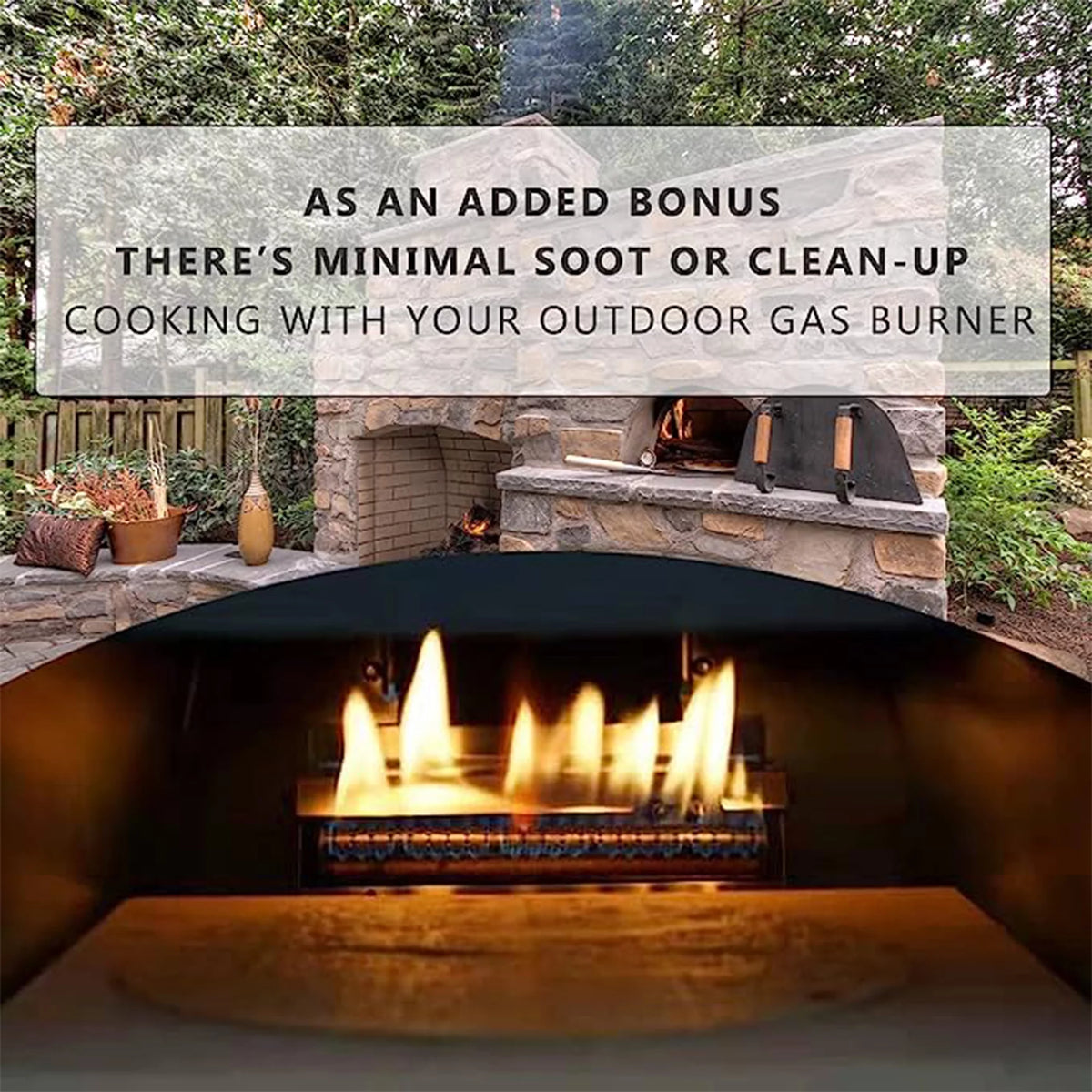 12 Outdoor Wood Fired Pizza Oven with Pizza Stone L414